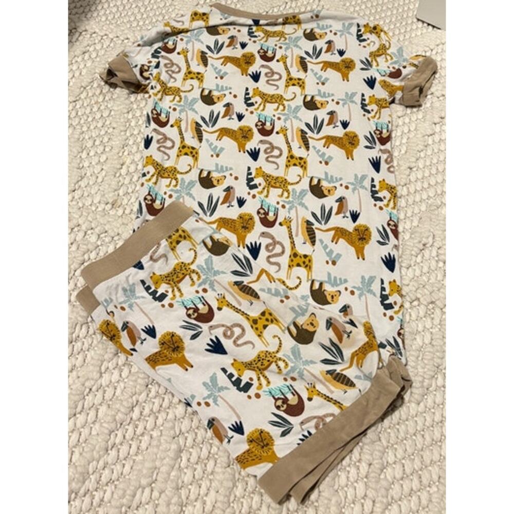 Emerson & Friends Jungle Print Bamboo PJ Set Size 6/7 - Picture 2 of 3
